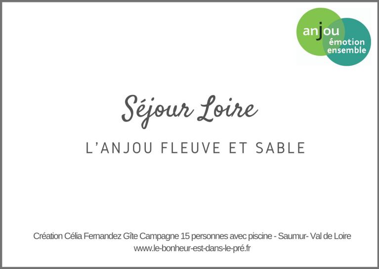 Séjour Loire en Anjou en gite
